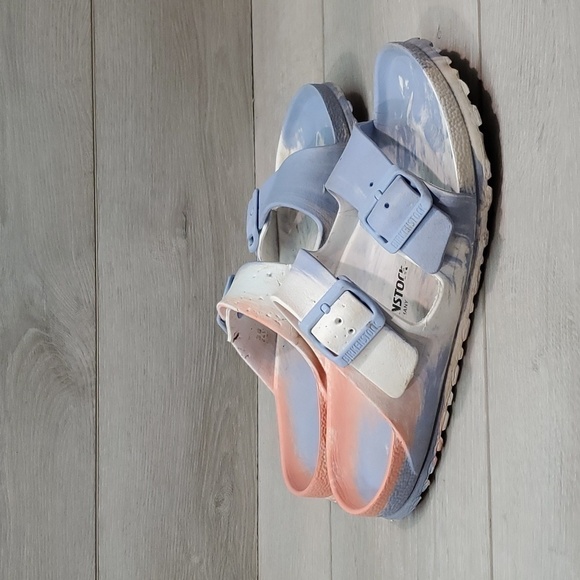 Birkenstock Women Arizona EVA Multicolor Sandals Flats shoes sz 38/7 - Picture 1 of 12